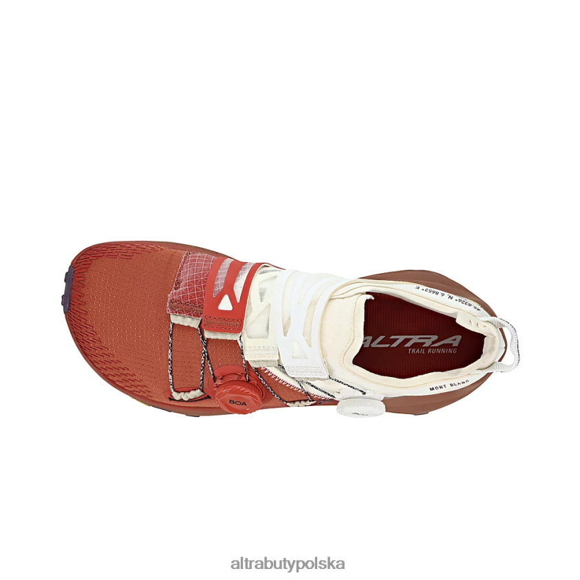 kobiety mont blanc boa 0HH0VF28 buty terenowe bordowe dzwonki Altra