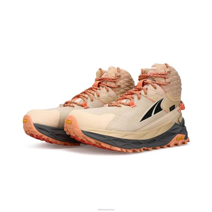 kobiety damski olympus 5 wycieczka mid gtx sand DN82114 piasek Altra