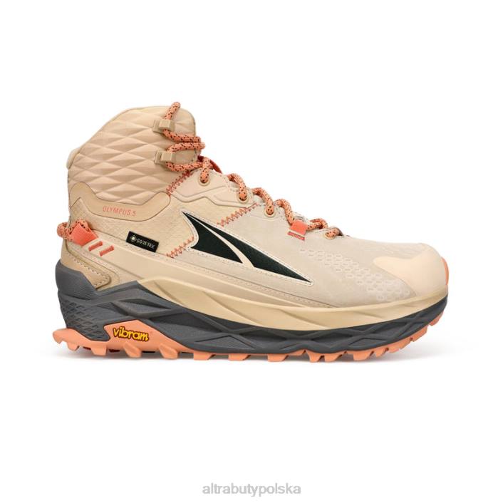 kobiety damski olympus 5 wycieczka mid gtx sand DN8248 piasek Altra