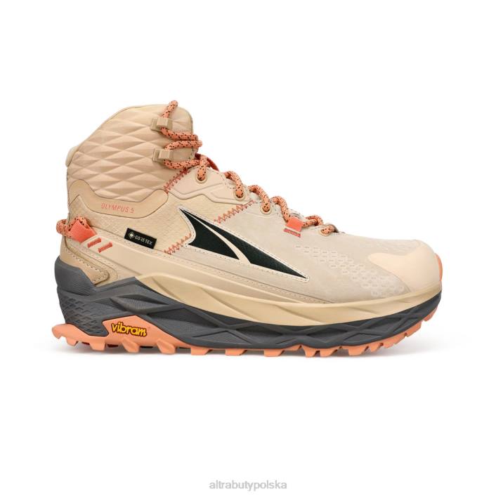kobiety damski olympus 5 wycieczka mid gtx sand DN8248 piasek Altra