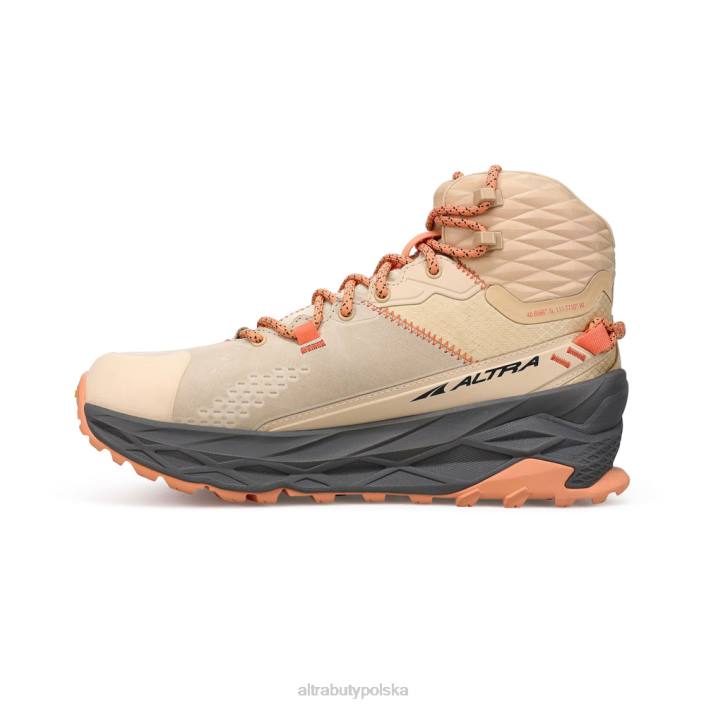 kobiety damski olympus 5 wycieczka mid gtx sand DN8248 piasek Altra