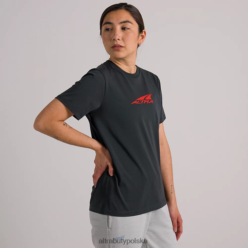kobiety codzienna koszulka z recyklingu 0HH0VF133 najfatalniejszy leśna rzeka czarna Altra