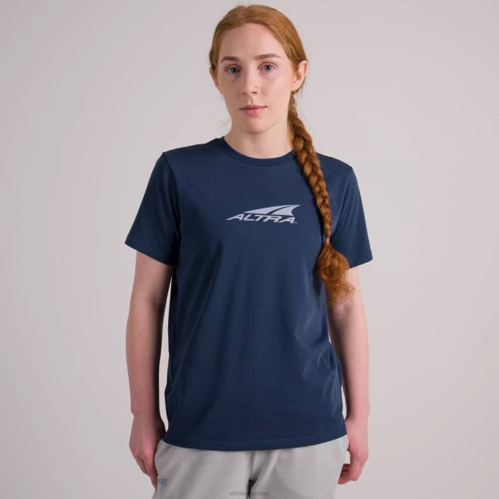 kobiety damska koszulka z recyklingu, codzienna, w świetle księżyca, w kolorze oceanicznego błękitu DN82213 księżycowy błękit oceanu Altra