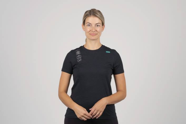 kobiety damska legenda z krótkim rękawem w kolorze czarnym DN82224 czarny Altra