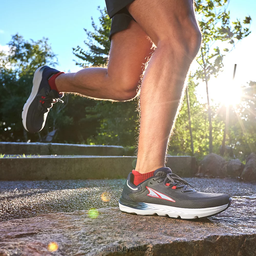 mężczyźni przepis 7 0HH0VF258 buty drogowe ciemny szary Altra