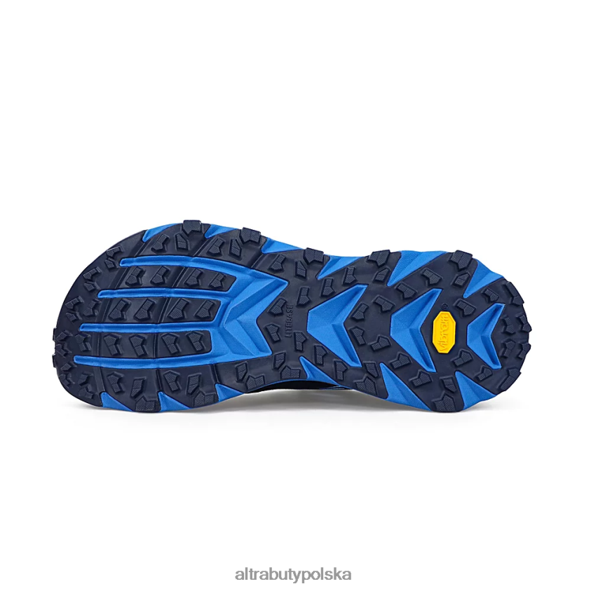 mężczyźni mont blanc 0HH0VF216 buty terenowe niebieski czerwony Altra