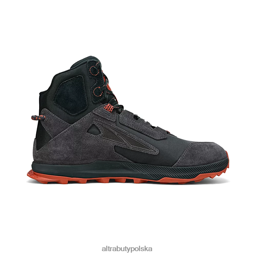 mężczyźni samotny turysta na szczytach 2 0HH0VF222 buty terenowe czarno szary Altra