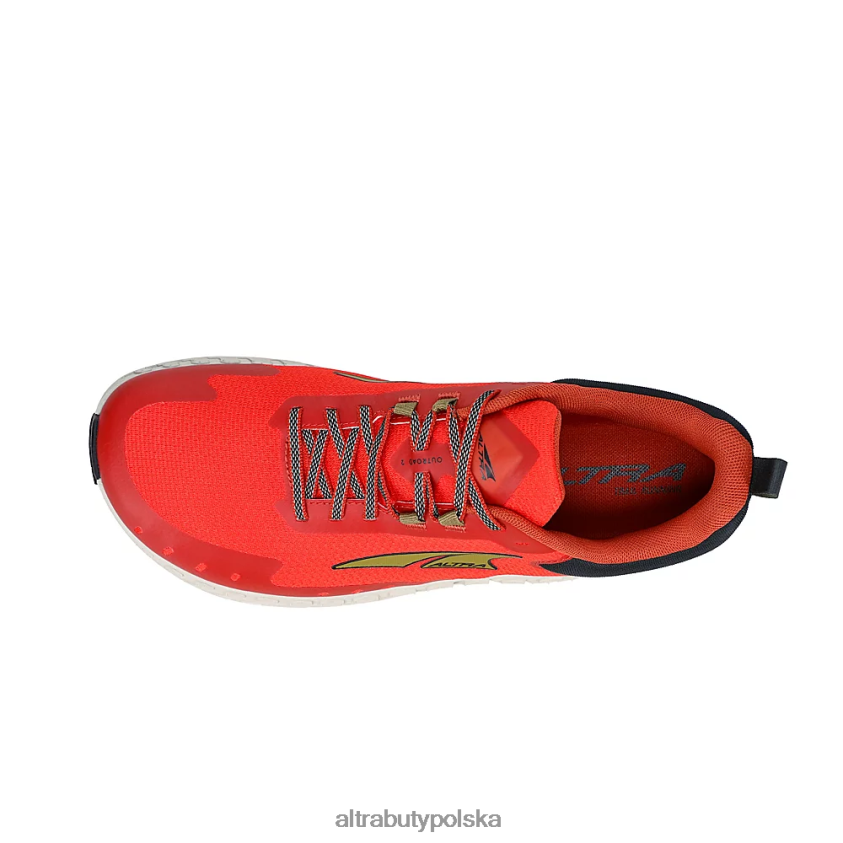 mężczyźni wyjście 2 0HH0VF186 buty terenowe Czarny czerwony Altra