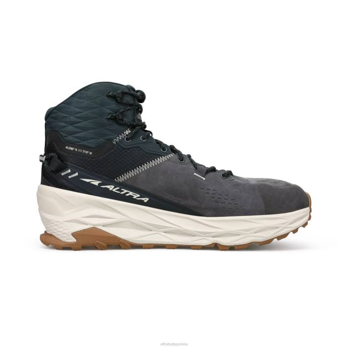 mężczyźni męski olympus 5 wycieczka mid gtx czarno-szary DN82255 czarno szary Altra