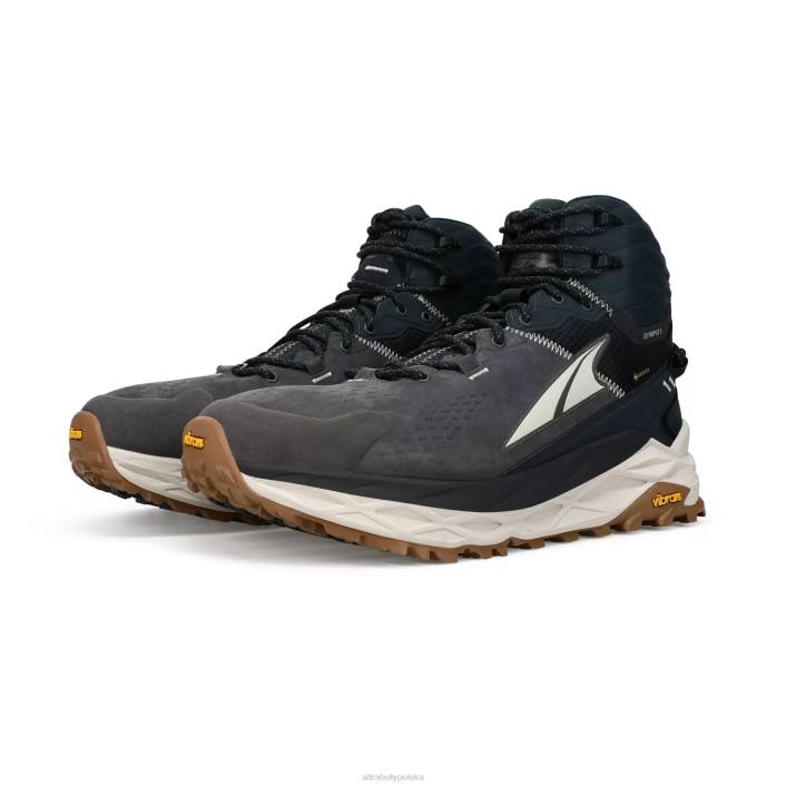 mężczyźni męski olympus 5 wycieczka mid gtx czarno-szary DN82255 czarno szary Altra