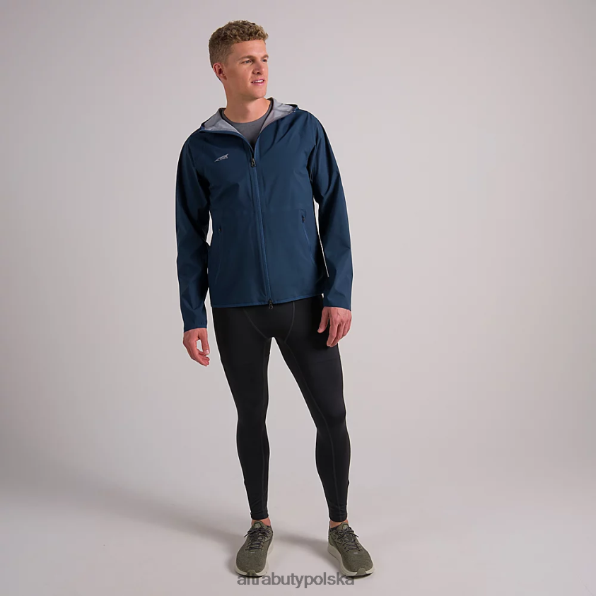 mężczyźni wodoodporna kurtka do biegania 0HH0VF341 kurtki i kamizelki księżycowy błękit oceanu Altra