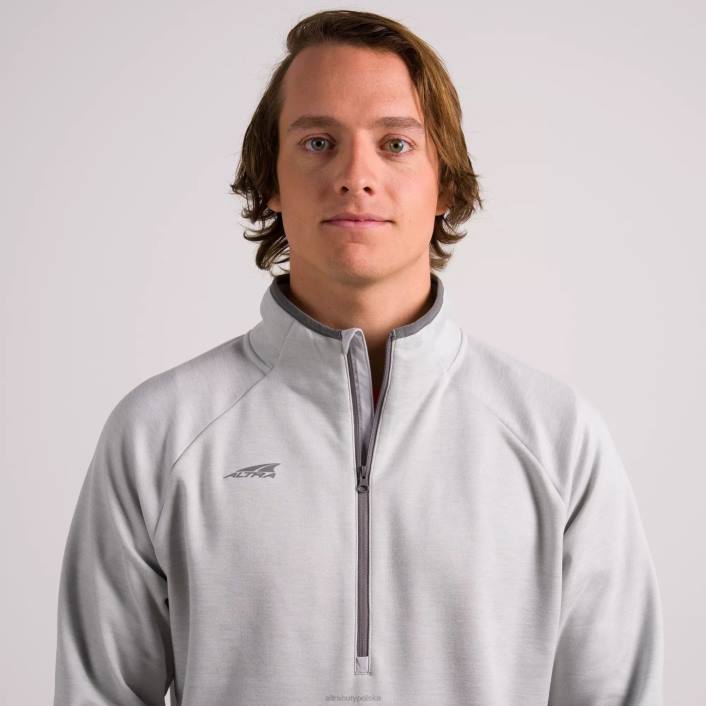 mężczyźni Męska bluza z zamkiem błyskawicznym 1/2, Northern Droplet Heather DN82342 północny wrzos kropelkowy Altra