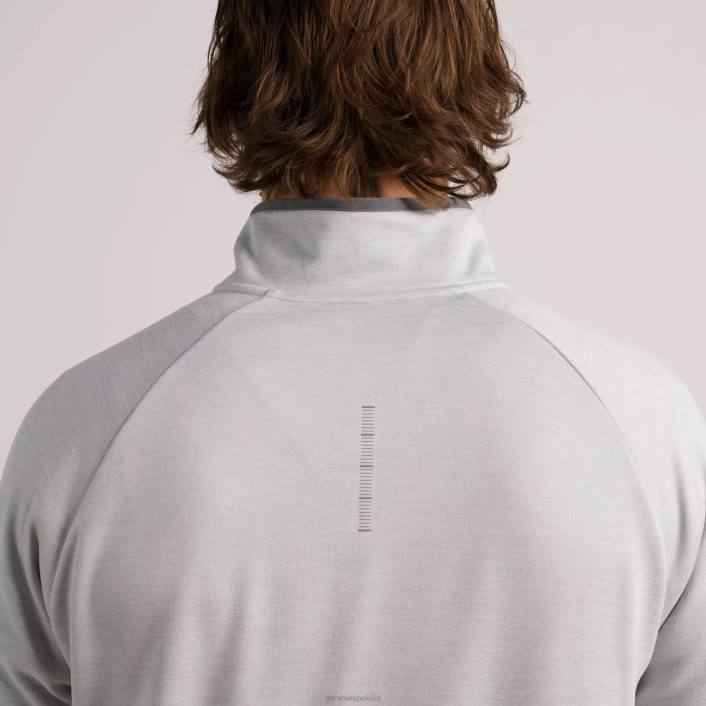 mężczyźni Męska bluza z zamkiem błyskawicznym 1/2, Northern Droplet Heather DN82342 północny wrzos kropelkowy Altra