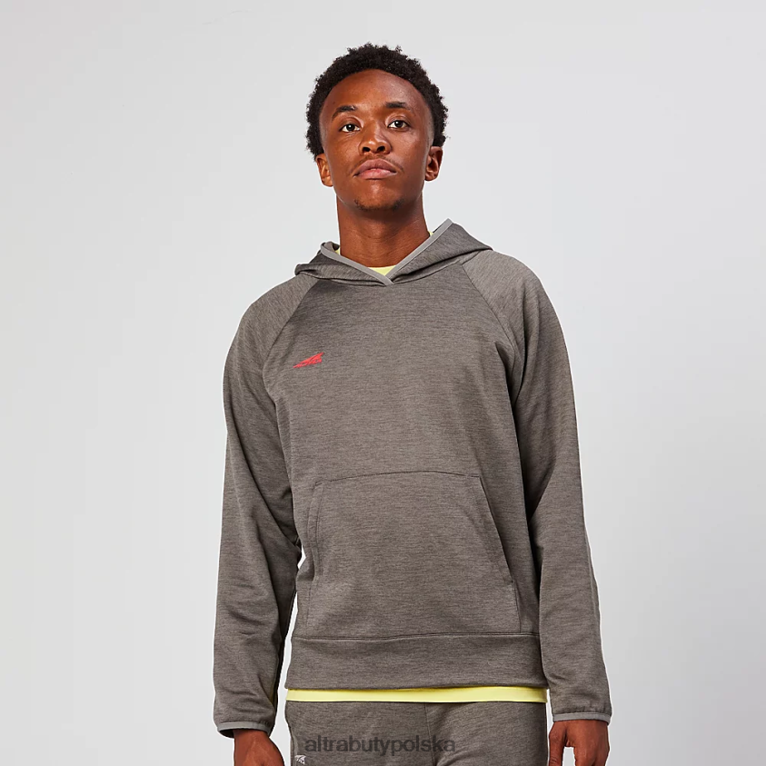 mężczyźni bluza z kapturem biegaj bez zasad 0HH0VF315 najfatalniejszy szary Altra