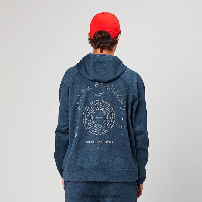 mężczyźni bluza z kapturem biegaj bez zasad 0HH0VF316 najfatalniejszy marynarka wojenna Altra