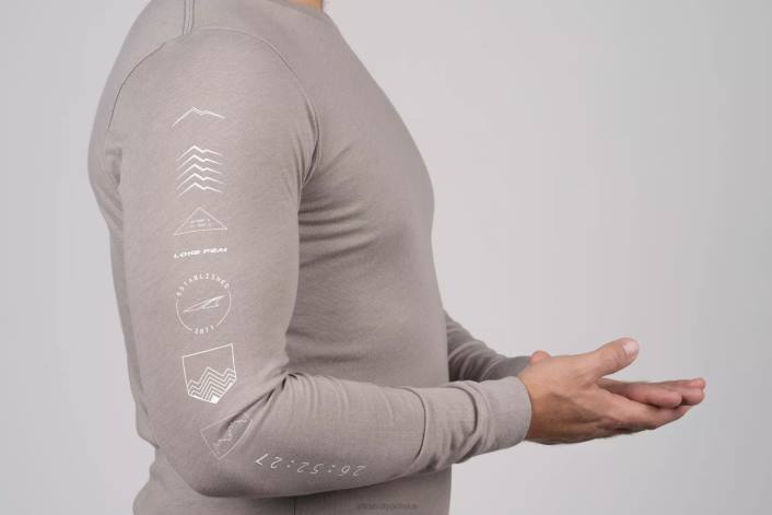 mężczyźni męska legenda z długim rękawem w kolorze taupe DN82350 kolor ciemnoszary Altra