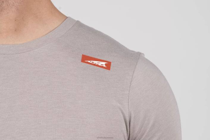 mężczyźni męska legenda z krótkim rękawem w kolorze taupe DN82347 kolor ciemnoszary Altra