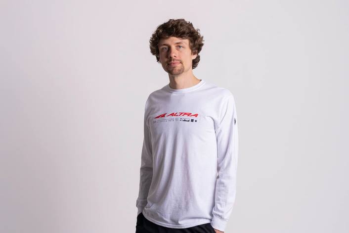 mężczyźni męski klasyczny długi rękaw biało-czerwony DN82348 biało - czerwony Altra