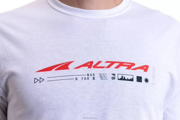mężczyźni męski klasyczny długi rękaw biało-czerwony DN82348 biało - czerwony Altra
