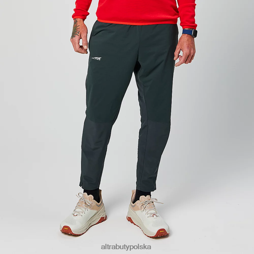 mężczyźni spodnie od wiatru szlakowego 0HH0VF330 statki czarny Altra
