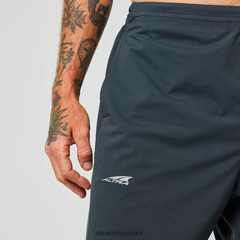 mężczyźni spodnie od wiatru szlakowego 0HH0VF330 statki czarny Altra